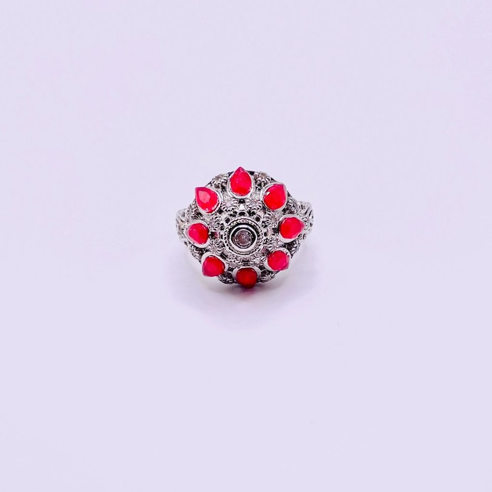 Havana Lilu Mandala Ruby Ring
